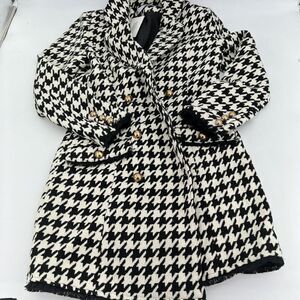 Egries NWT Houndstooth Blazer Dress Size Small